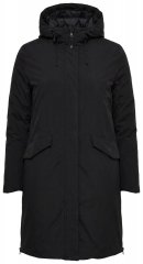 Ulla Popken 850806 Płaszcz funkcyjny Czarna