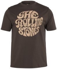 JP1880 851001 Rolling Stones Retro Logo Koszulka Orzechowa