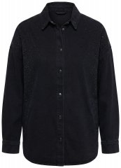 Ulla Popken 851036 Kurtka jeansowa Antracytowa