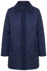 Ulla Popken 851123 Kurtka pikowana Granatowa