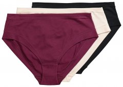 Ulla Popken 851739 Majtki 3 szt. Czarna