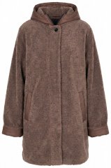 Ulla Popken 851809 Kurtka teddy Jasnobrązowa