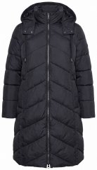 Ulla Popken 851842 Płaszcz pikowany Czarna
