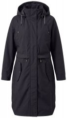 Ulla Popken 852901 Płaszcz funkcyjny Czarna