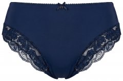 Ulla Popken 852930 Majtki z koronką Granatowa