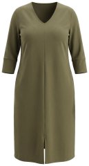 Ulla Popken 853510 Sukienka midi z kieszeniami Khaki