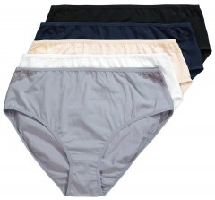Ulla Popken 853698 Majtki z koronką 5 szt. Czarna