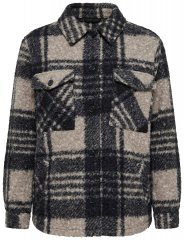 Ulla Popken 853709 Kurtka teddy Beżowa