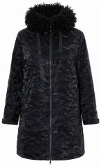 Ulla Popken 853831 Płaszcz funkcyjny Czarna
