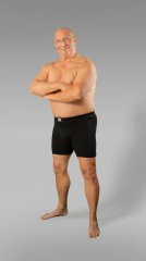 20 Nodi 938 Stretch Cotton Boxer with Embroidered Long Leg Black