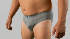 20 Nodi 974 Stretch Cotton Briefs with Internal Elastic Band and Low Rise Grey