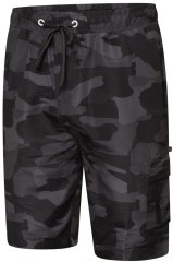 Kam Jeans 3010 camo print szorty kąpielowe ciemnoszare