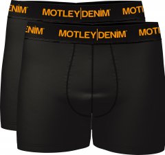 Motley Denim Amsterdam Boxershorts Black 2-pack