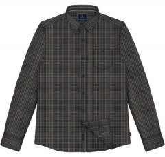 Double Outfitters FS-5230 Koszula w kratę Granatowy/Brązowy