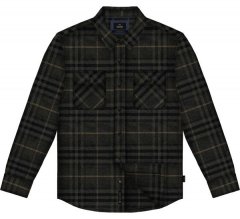 Double Outfitters GS-5233 Koszula flanelowa Czarny/Szary