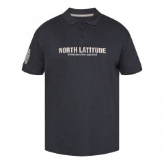 North Latitude Logo Polo Czarny