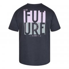North Latitude T-Shirt With Back Print Czarny
