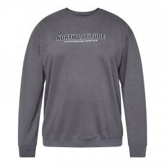 North Latitude Crewneck Sweatshirt Szary/Grafitowy