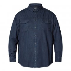 North Latitude Denim Shirt LS Niebieski