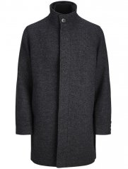 Jack & Jones Keith Standcollar Wool Blend Jacket Charcoal Grey