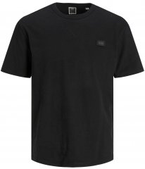 Jack & Jones JCOCLASSIC WAFFLE BADGE TEE Black