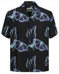 Jack & Jones JCOJEFF AOP Resort Shirt Black