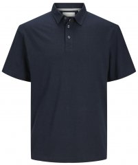 Jack & Jones JPRCC Soft Linen Blend Polo Night Sky