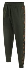 Kam Jeans 236 Camo Print Panelled Joggers Khaki