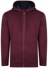 Kam Jeans Hoodie Burgundy