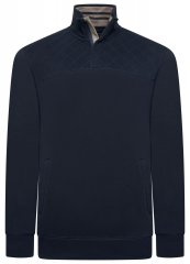 Kam Jeans 7092 Bluza z krótkim zamkiem Granatowy