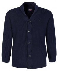 Espionage KW080 Sweter z szalowym kołnierzem granatowy