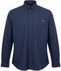 Motley Denim Lisbon Long Sleeve Shirt Navy