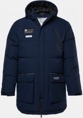 JAY-PI Warm Quilted Parka Dual Function, Wind and Water Repellant Navy