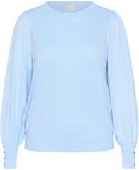 Kaffe Curve Lizzy Sweter z długim rękawem Niebieski