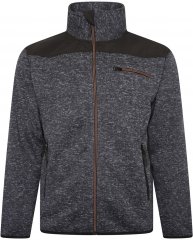 Kam jeans KV133 Twisted Marl Fleece Jacket Black