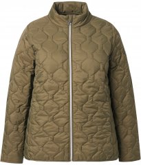 Ulla Popken HYPRAR Lightweight Quilted Water-Repellent Jacket Olive