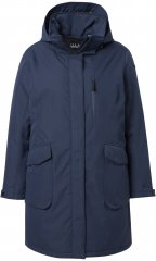 Ulla Popken HYPRAR Drawstring Waist Parka Navy