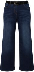 Ulla Popken Mary Fit Wide Leg Stretch Jeans Blue Denim