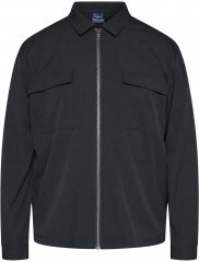 North Latitude 61106 Overshirt W Stylu Garniturowym Z Pełnym Zamkiem Czarny