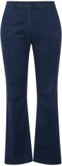 Ulla Popken Straight Leg Elastic Waist Mandy Fit Stretch Jeans Denim Blue