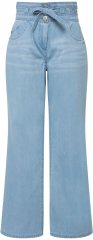 Ulla Popken Soft Denim Wide Leg Jeans Blue Denim