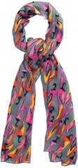 Ulla Popken Pepper Print Scarf Coral