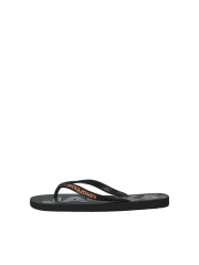 Jack & Jones Logo Palm Print Flip Flop Slippers Anthracite