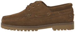 Jack & Jones Brooklyn Suede Boat Loafers Cognac