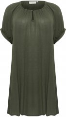 Kaffe Curve Ami Krótki rękaw Tunika Liść winorośli