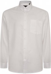 Kam Jeans P020 Premium Long sleeve Oxford Shirt White