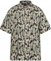 North Latitude 61357 Koszula Wiskozowa z Nadrukiem Całościowym Czarny