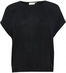 Kaffe Curve Ami Stanley Krótki rękaw Głęboka czerń