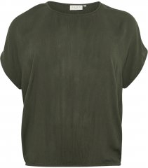 Kaffe Curve Ami Stanley Krótki rękaw Leśna noc