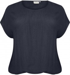 Kaffe Curve Ami Stanley Krótki rękaw Północny granat